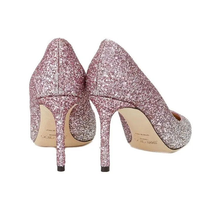 Jimmy Choo ROMY Slim Heel High Heels 8.5cm Women's Gradient Pink-2