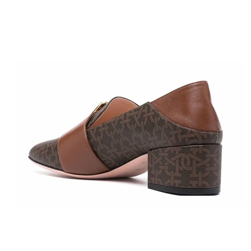 BALLY MJanelle Monogram Buckle Loafers-3