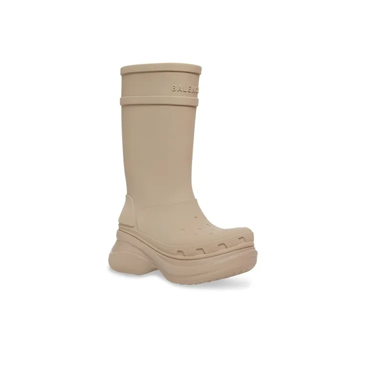 Balenciaga X Crocs Boot Beige Rubber-1