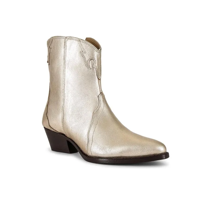 FREE PEOPLE Ankle Boots Women's Light Gold-2