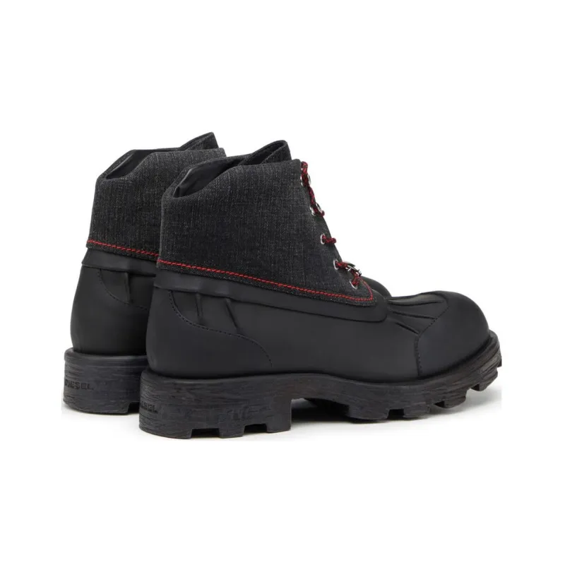 DIESEL D-Hammer Ankle Boots Men's Black-4