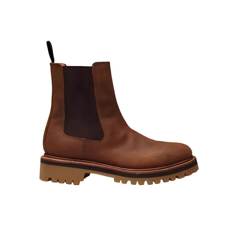 GRENSON Short Chelsea Boots Women's Dark Brown-1