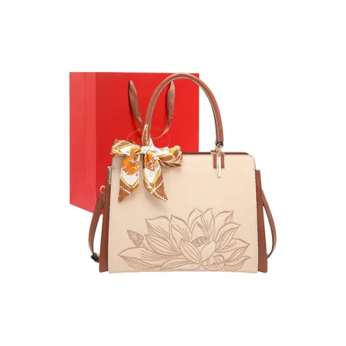 PAYOT Microfiber Synthetic Leather Shoulder bag 205w3090 Crossbody bag 205w3090 Handbag 205w3090 Regular Women's Apricot & Brown