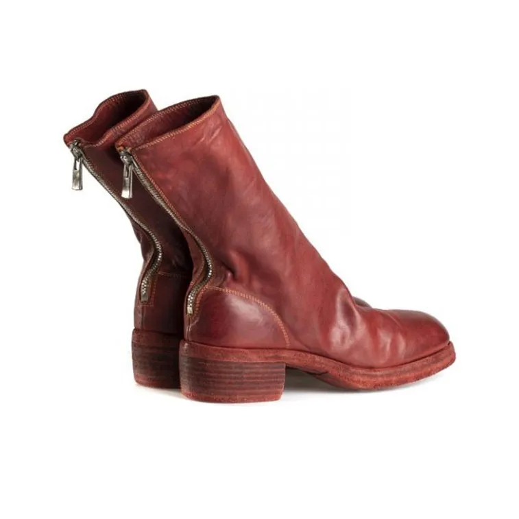 GUIDI 788Z Ankle Boots Women's Bordeaux Red-4