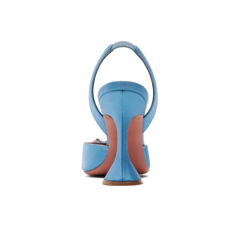 AMINA MUADDI Begum 95mm Satin Pumps-4
