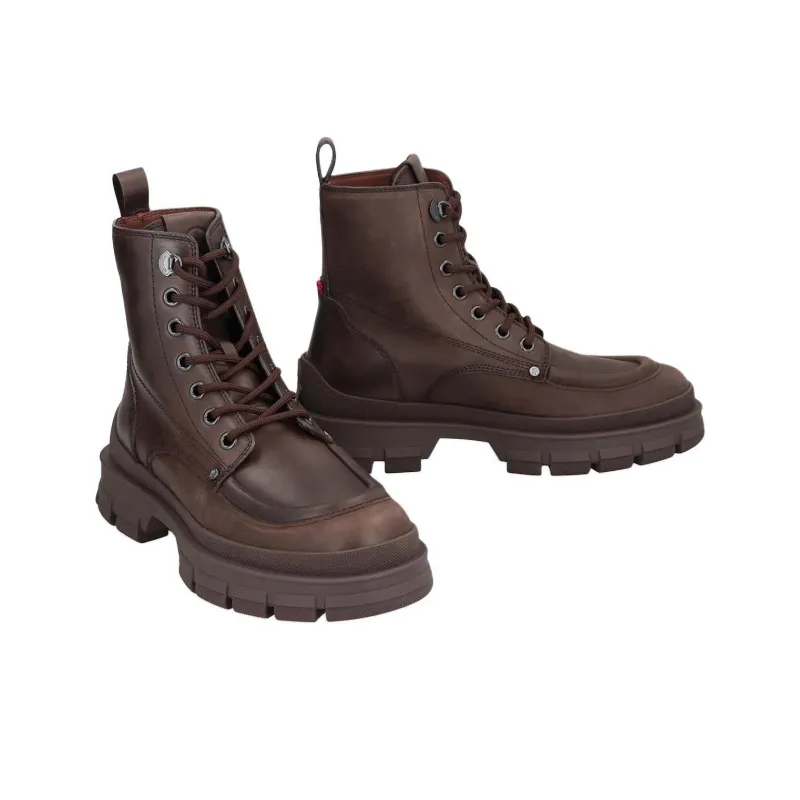 Moncler Hevea City Ankle Boots Men's Brown-2