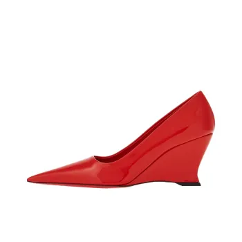 FERRAGAMO Wedge Heel High Heels 7cm Women's Red