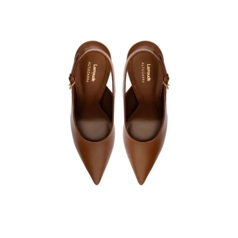 ALTUZARRA x Larroude Slim Heel High Heels 10.5cm Women's Brown-3