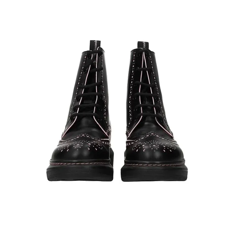 Alexander McQueen Hybrid Ankle Boots 'Core Black' Women's-3
