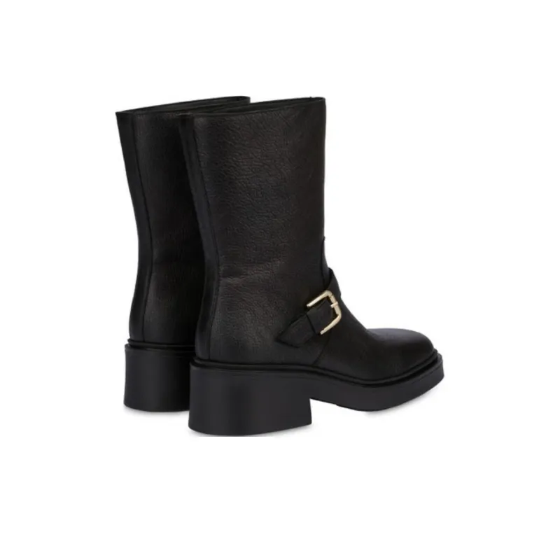Pollini Free Time Madras Ankle Boots 6cm Women's Black-3