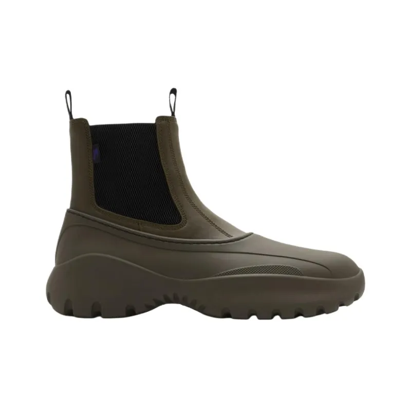 Burberry Scoot Short Chelsea Boots Men's Umber-1