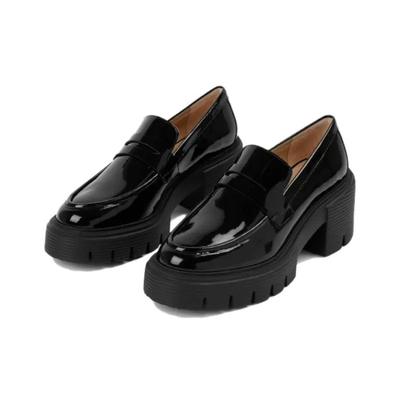 stuart weitzman Soho Patent-leather Loafers-2