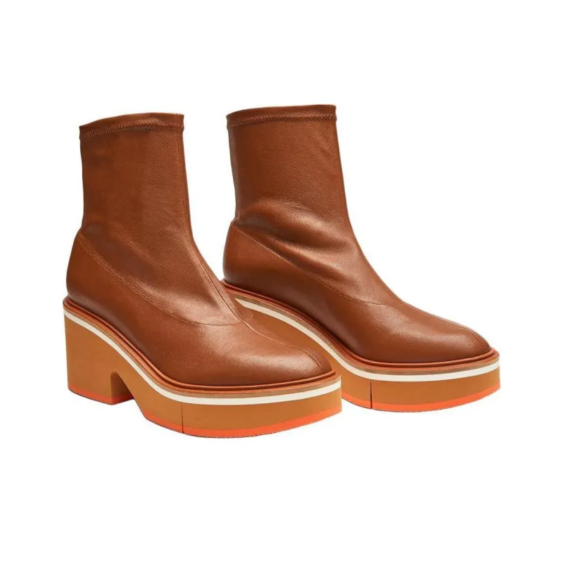 CLERGERIE ALBANE Ankle Boots 7.5cm Women's Brown-2
