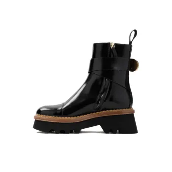 Chloé Owena Leather Ankle Boots