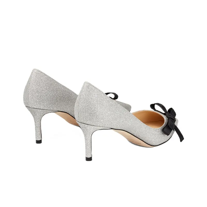 Jimmy Choo ROMY Slim Heel High Heels 6cm Women's Silver-3