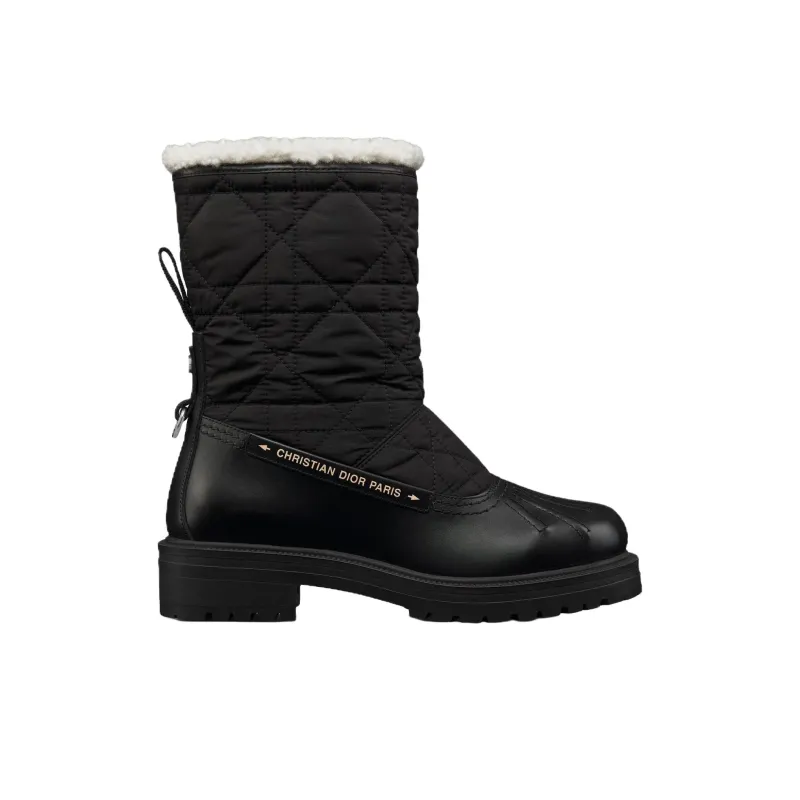 DIOR Frozen-D Ankle-Length Snow Boots Women's Black-1