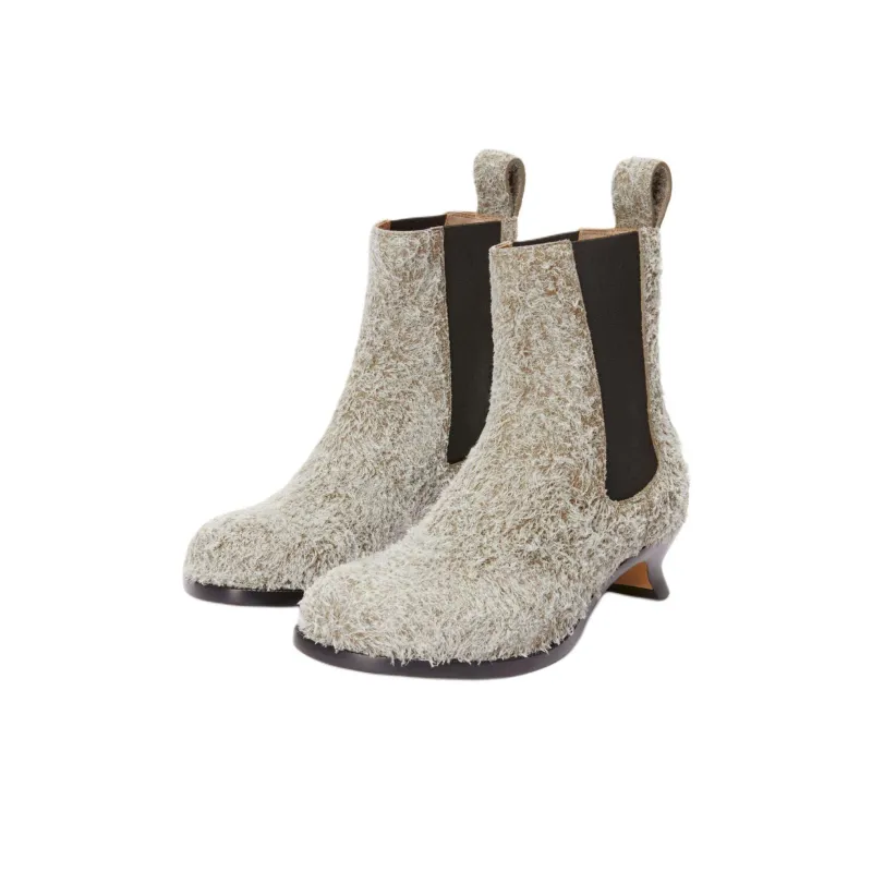 LOEWE Campo Short Chelsea Boots 4cm Women's Brown-2