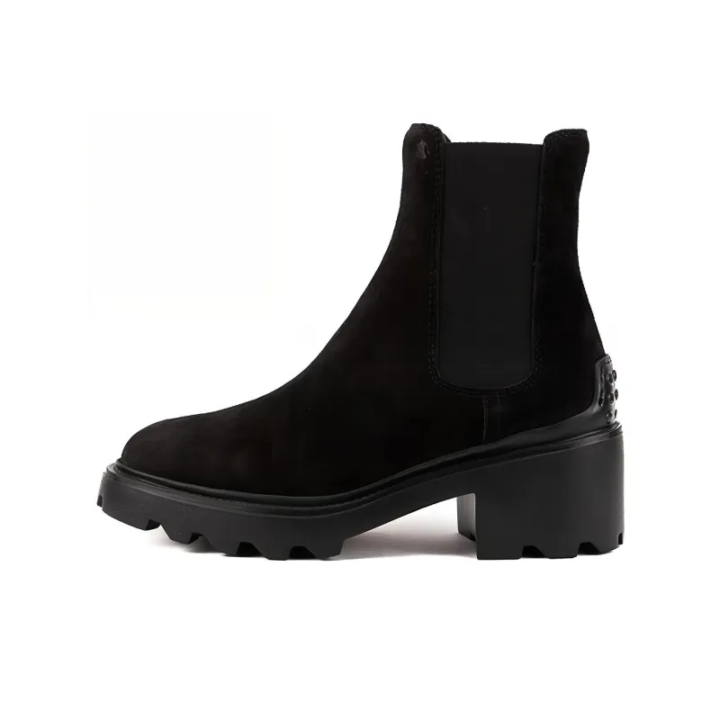 TOD'S Round Toe Chelsea Ankle Boots Women's-0