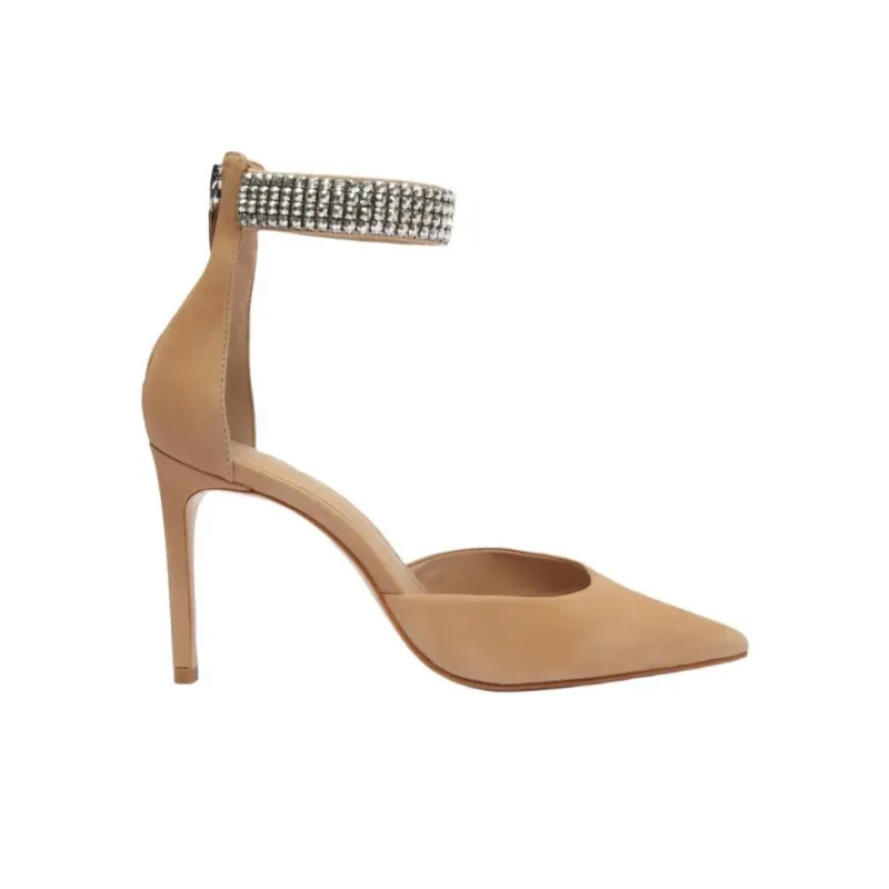 Schutz Laverne Slim Heel High Heels 10cm Women's Umber-1