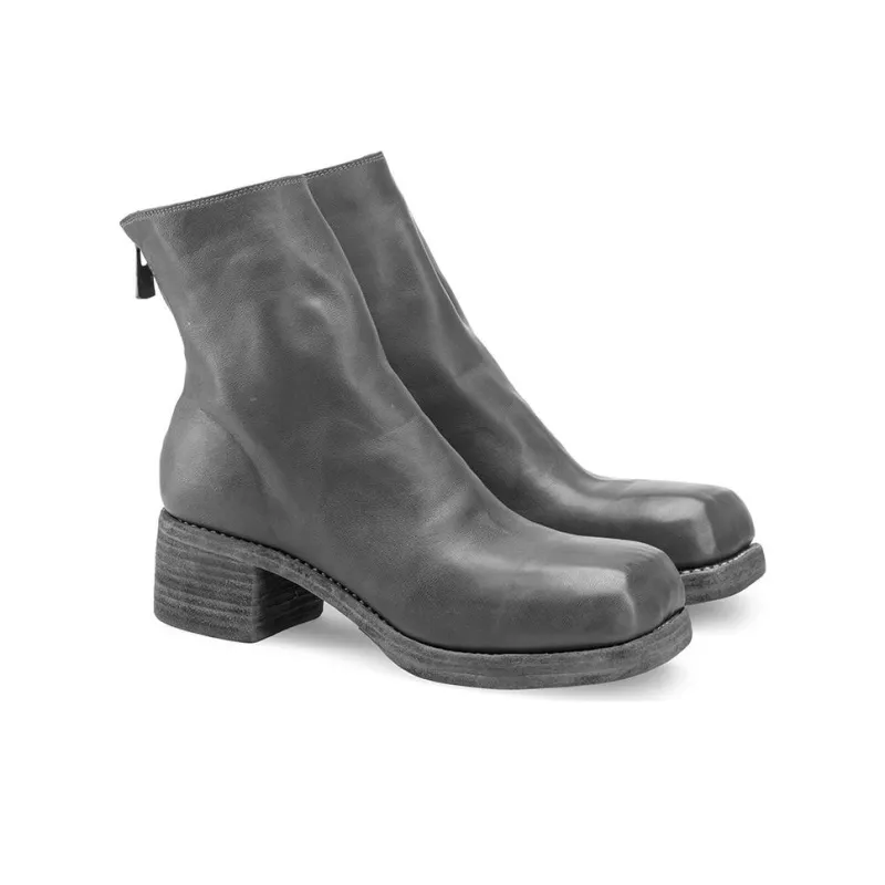 GUIDI Back Zip Ankle Boots-2