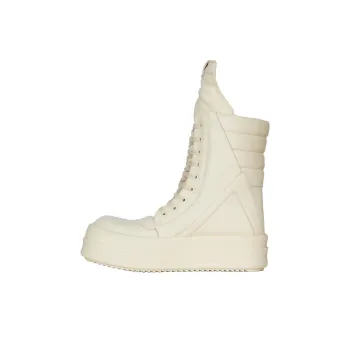 RICK OWENS/RO Mega Geobask Ankle Boots Men's White