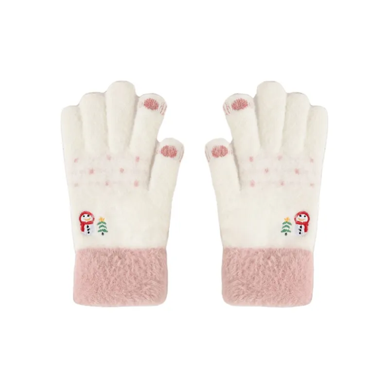 YUZHAOLIN Polyester Knit Gloves Women's-0