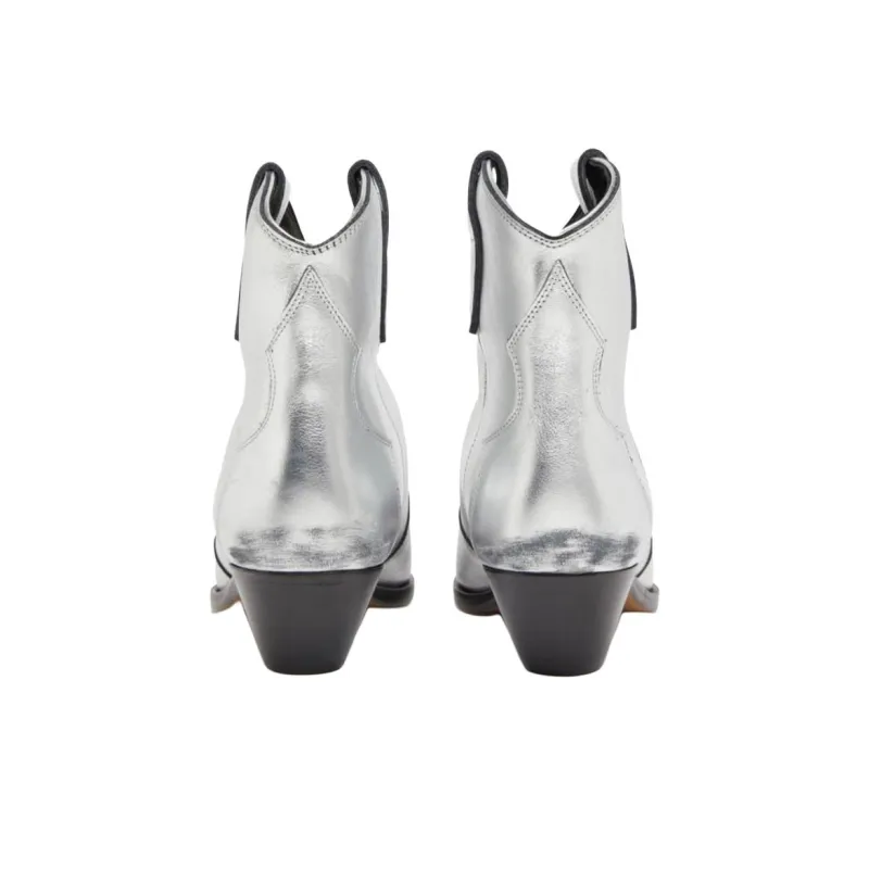 ISABEL MARANT Dewina Ankle Boots 4cm Women's Silver-4