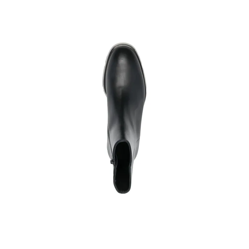 Alexander McQueen Half Leather Boot Black Grey-4