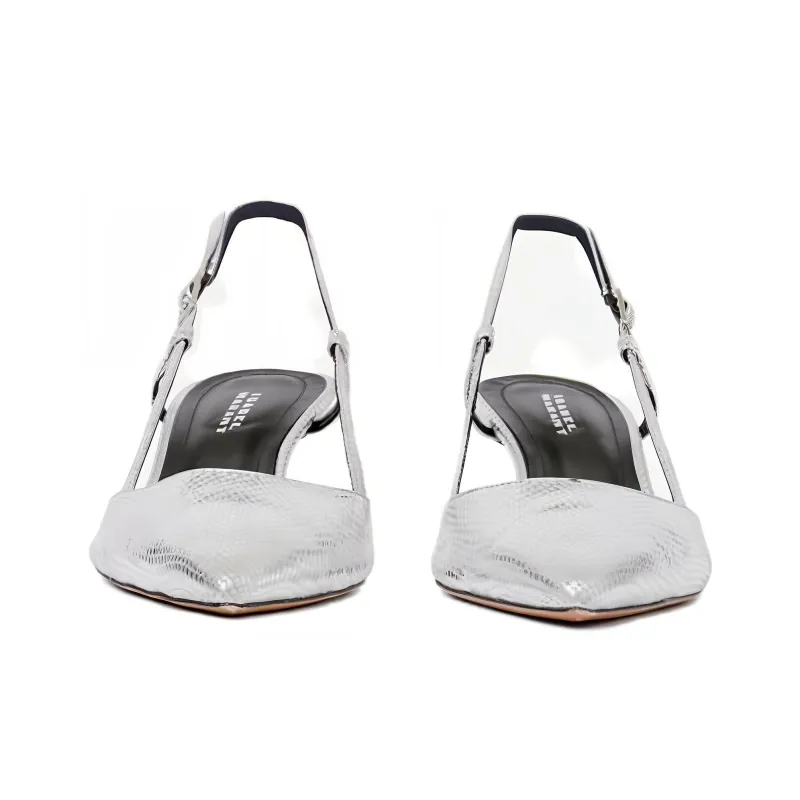 ISABEL MARANT Pilia 55mm Lizard-skin Leather Pumps-2