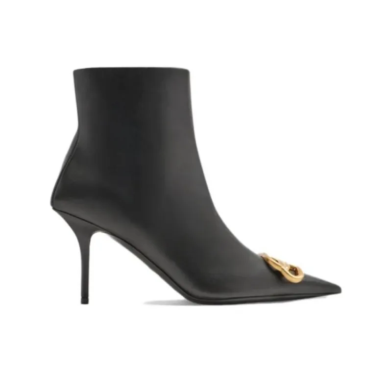 Balenciaga Knife BB 80mm Ankle Boots-4