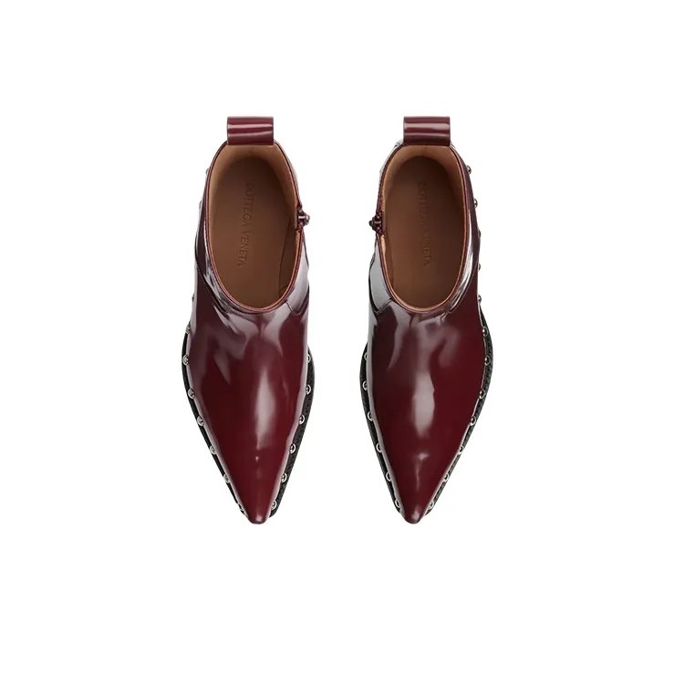 Bottega Veneta Ripley Ankle Boots Men's Red-3