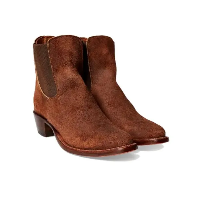 Polo Ralph Lauren Short Chelsea Boots 5cm Women's Brown-2