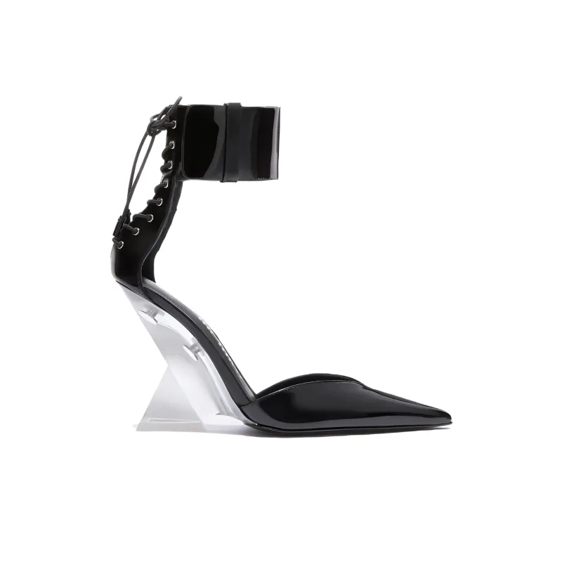 The Attico Morgan Pointed Toe Anklet Pumps-1