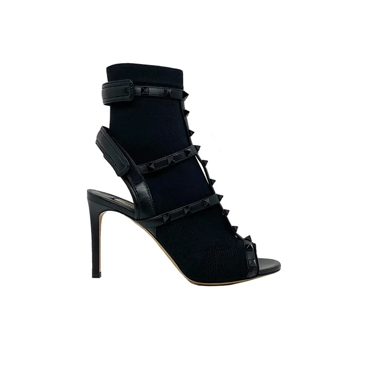 Valentino Stylish Sandal 9cm Women's Black-1