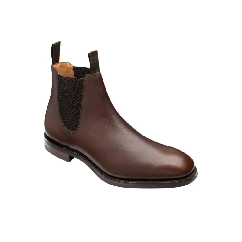 LOAKE Chatsworth Short Chelsea Boots Men's Dark Brown-2
