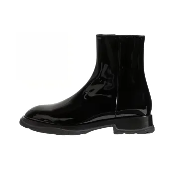 Alexander McQueen Patent leather Ankle Boots 'Black'
