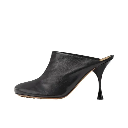 Bottega Veneta Leather Sandal Black Women's