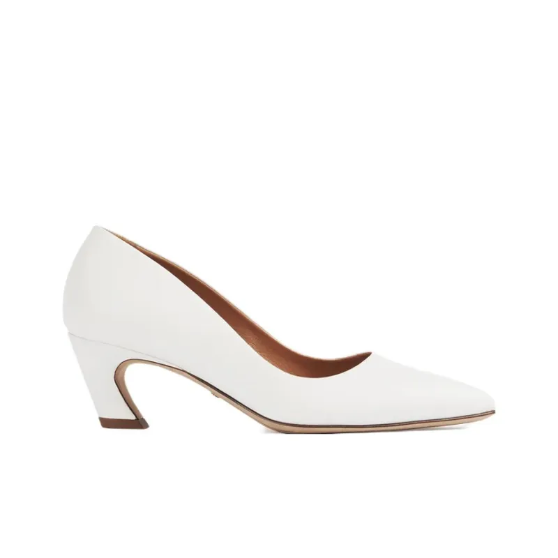 Chloe Oli Slim Heel High Heels Women's White-1