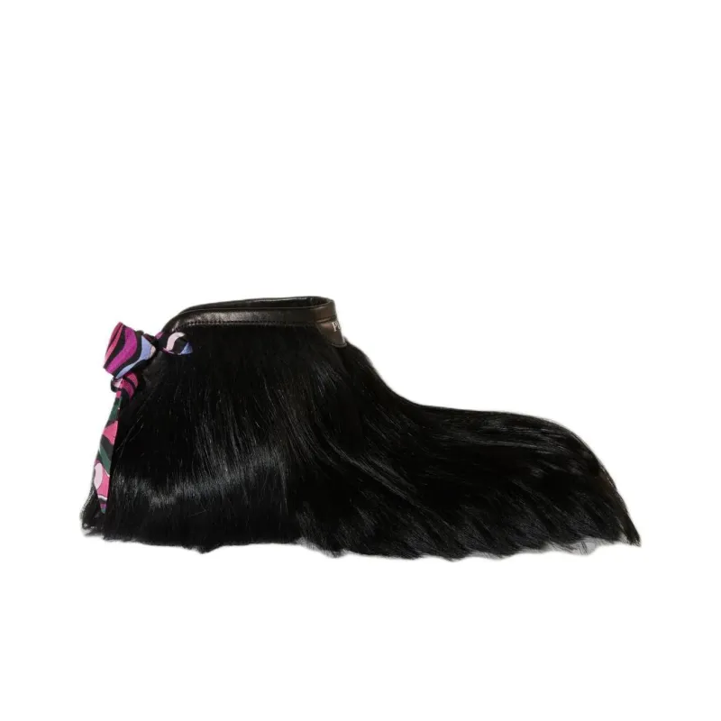 PUCCI Doggy Goat-hair Ankle Boots-1