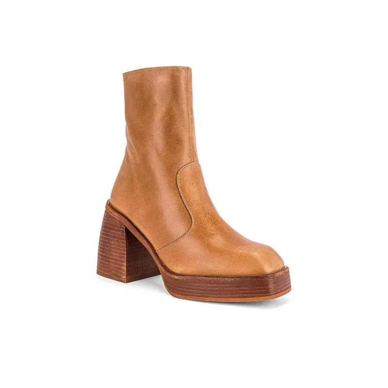 FREE PEOPLE Ankle Boots 8.3cm Women's Brown-2