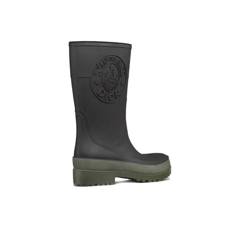 DIOR Diorunion Fashion Ankle Boots Women's Black-3