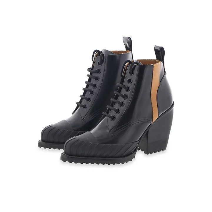 Chloe Ankle Boots 10cm Women's Black-2