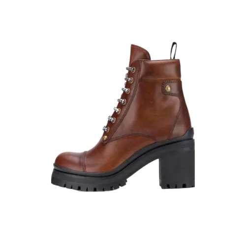 MIU MIU Ankle Boots 8cm Women's Brown