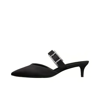 HERMES Wrap-toe Slippers Women's Black