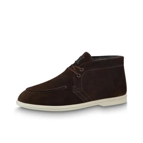 LOUIS VUITTON Estate Ankle Boots Men's Dark Brown