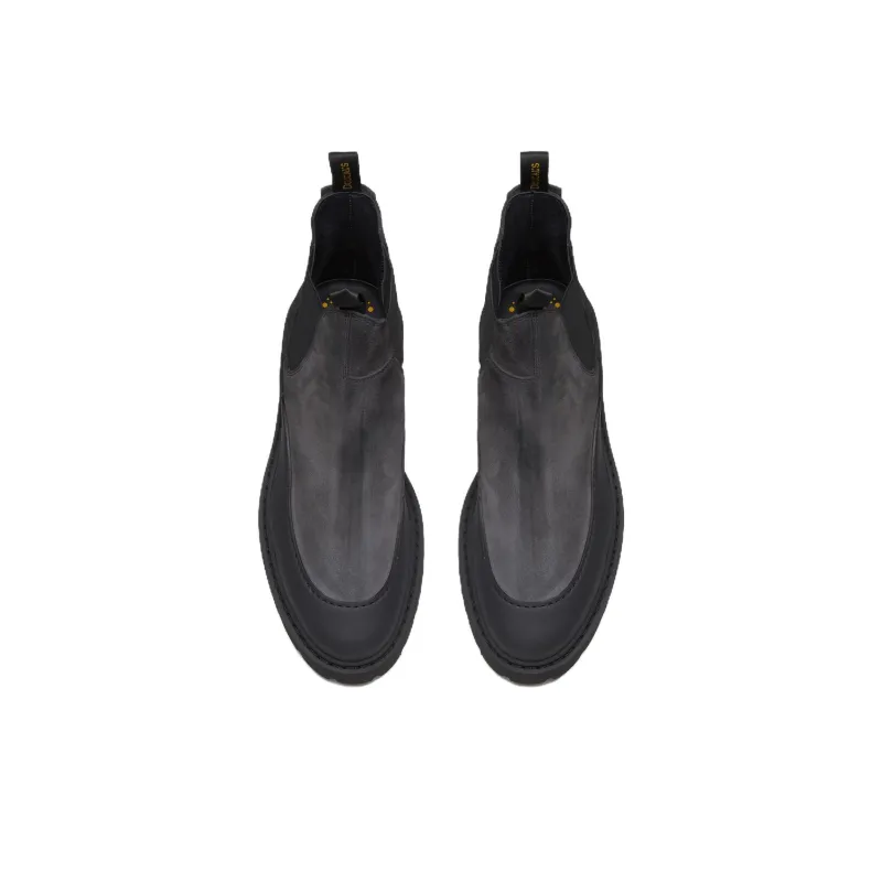 DOUCAL'S Short Chelsea Boots Men's Gray-3