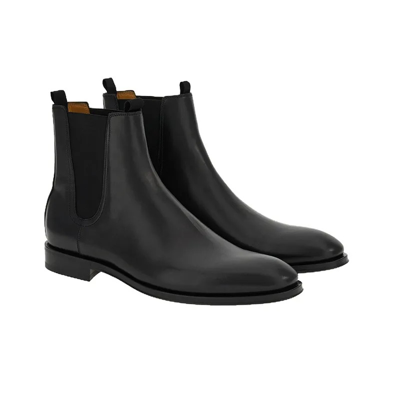 FERRAGAMO Leather Almond-toe Boot-2