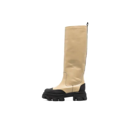 GANNI Cleated Tubular Knee Boots