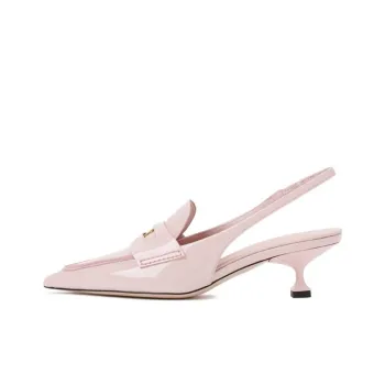 MIU MIU Penny Spool Heel High Heels Women's Pink