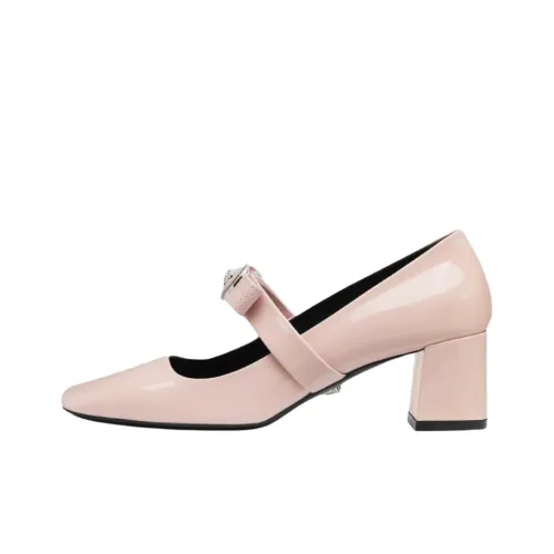 VERSACE Chunky Heel High Heels 5.5cm Women's Pink
